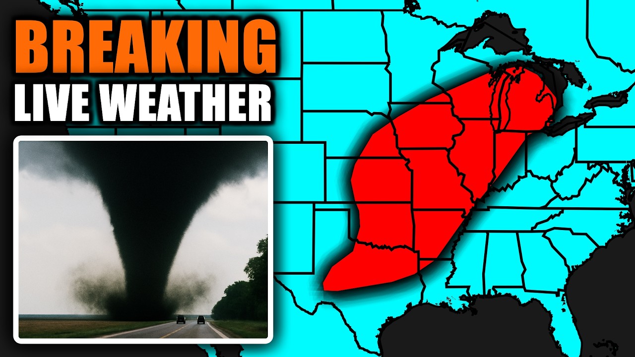 🔴 LIVE - TORNADO ON THE GROUND - With Storm Chasers - Live Weather Channel...