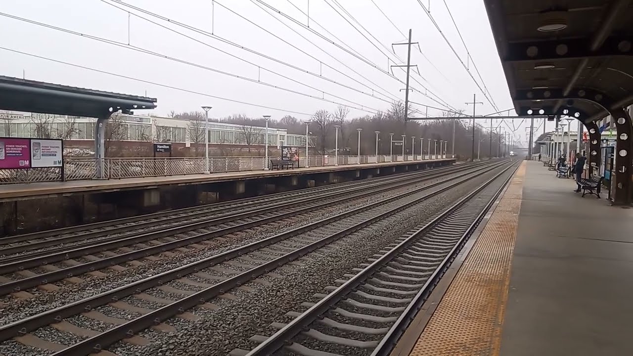 Amtrak Northeast Regional 155 & A Late 54 Vermonter With Phase 7 Amfleet at Hamilton, NJ