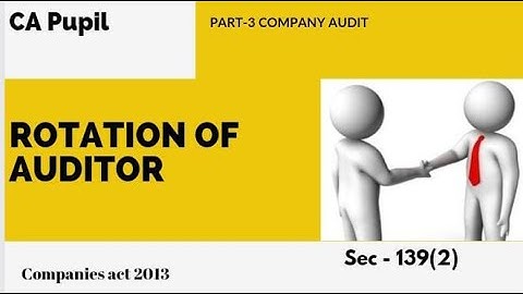 ROTATION OF AUDITOR SEC-139(2)