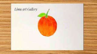 How to draw a orange step by step drawing //সহজে কমলা অঙ্কন করা by Limu Art Gallery 35 views 7 months ago 2 minutes, 58 seconds