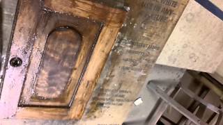 Skips Custom Refinishing, Refinishing an Old Antique Dry Sink.