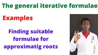 iterative formulae that gives converging roots................#africastruggle