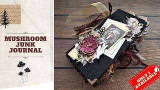 [IN STOCK 2023] Dark forest junk journal Flip through no talking Mushroom 🍄 journal available