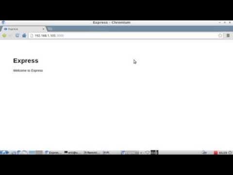 Install Express for Node on Raspberry Pi