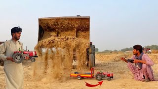 mf 385 tractor power test with mud loaded trolley | alghazi tractor trolley | Nadeem Gola
