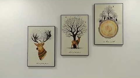 Tranh treo tường AmiA 1607 thực tế nhà khách - AmiA.com.vn