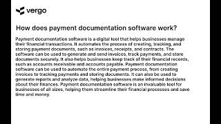 Understanding Payment Documentation Software