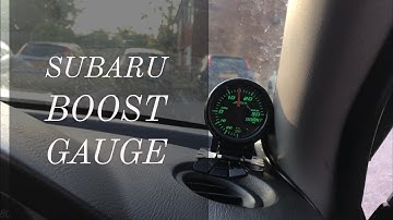 Subaru Impreza WRX - Electronic Boost Gauge Install !!