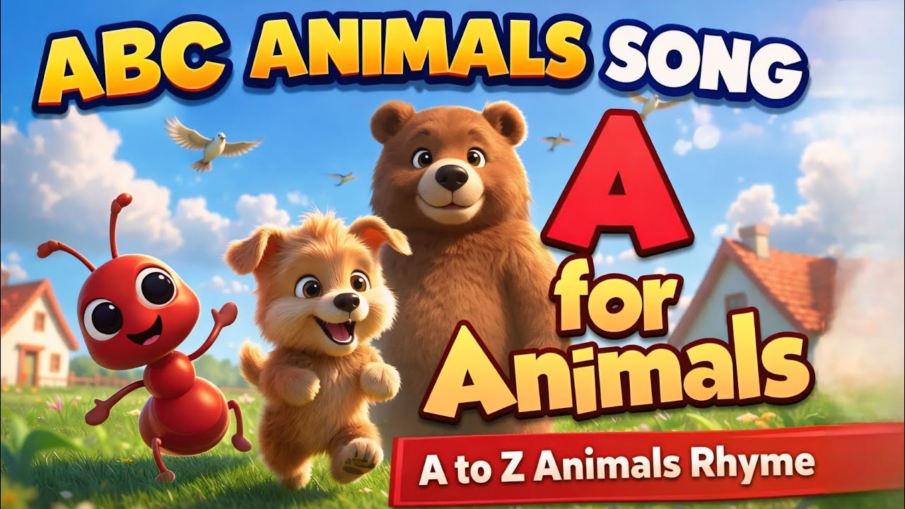A to Z Animals Rhyme for Kids 🐾 | ABC Animal Song | Fun Learning with ...