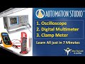 Learn oscilloscope, Multimeter and clamp meter in automation studio