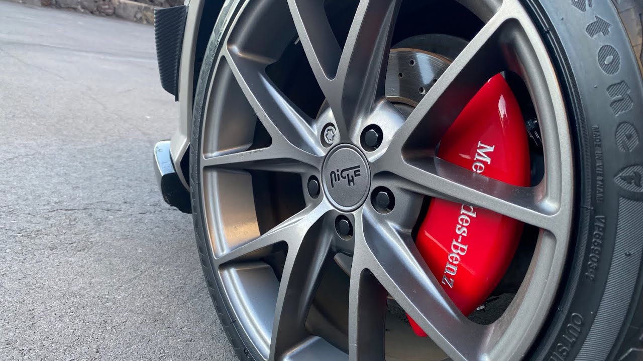 Installing brand new black OEM lug nuts on my Mercedes Benz C300 W204 YouTube