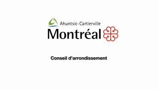 2023-05-08 Conseil d'arrondissement ordinaire de Ahuntsic-Cartierville - Intégrale