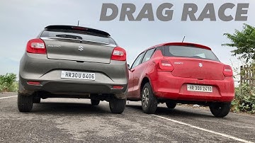 Drag Race : Swift 2020 vs Baleno Facelift 🔥