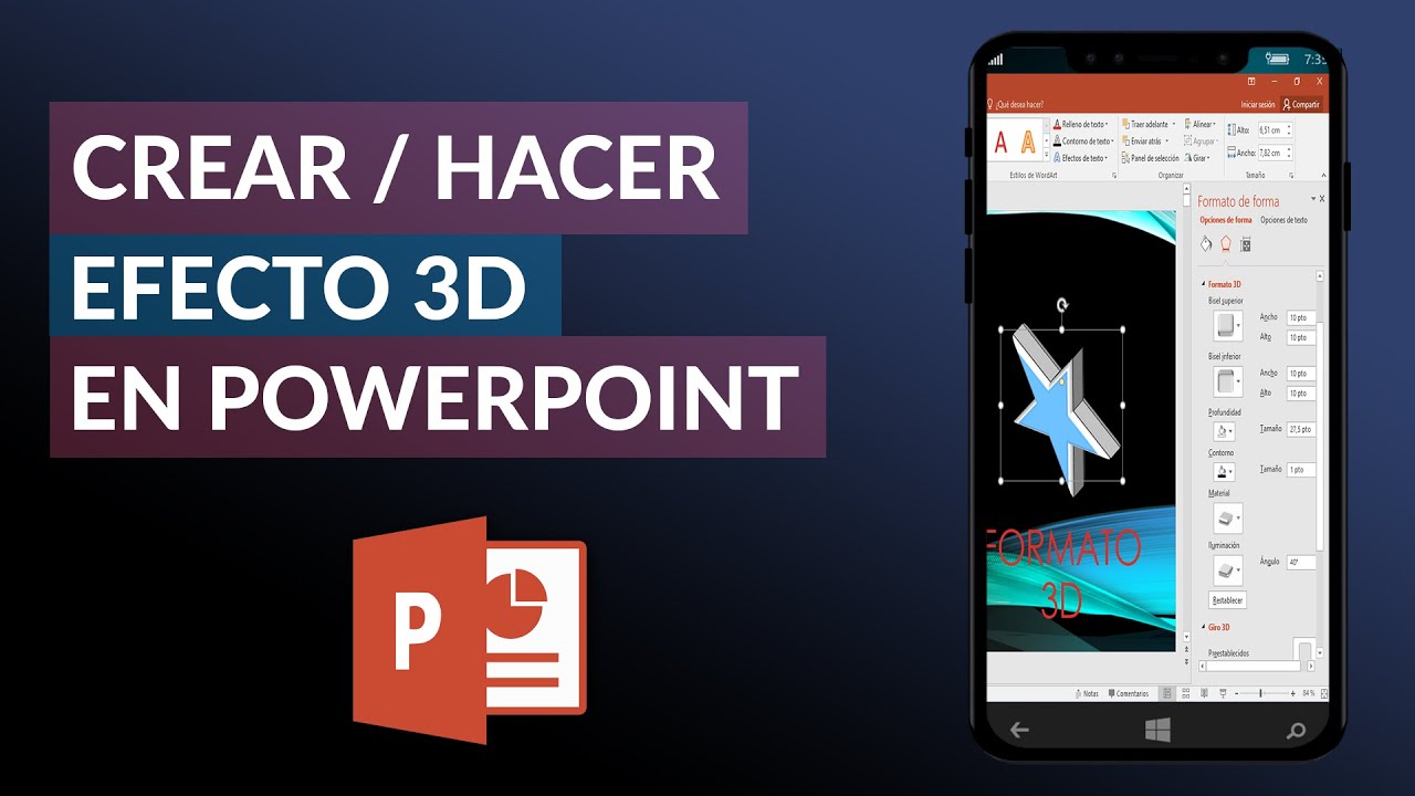 Cómo Crear o Hacer un Efecto 3D en PowerPoint 2020 Rápido y Fácil - YouTube