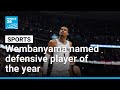 NBA: Victor Wembanyama named first unanimous defensive player of the year • FRANCE 24 English