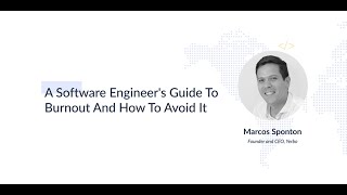 A Software Engineer’s Guide To Burnout | How to Avoid Burnout | Marcos Sponton screenshot 5