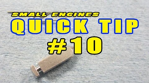 Quick Tip #10 - How To Install Needle Valve Clip On Tecumseh Small Engine Carburetors - Video