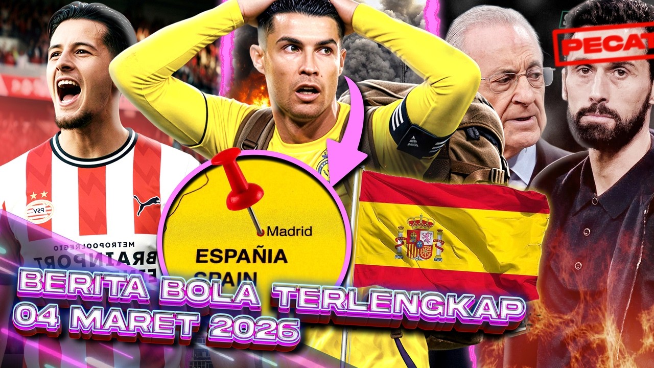 ARAB MENCEKAM! RONALDO Kabur Ke MADRID 😰 PEREZ Segera PECAT ARBELOA? 😱 HUBNER Menuju PSV 🤔