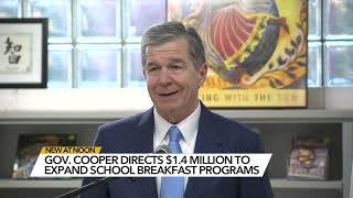 Governor Roy Cooper announces more funding for school meals