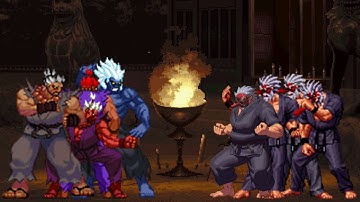 [Ikemen GO] SF Super Akuma Team vs KOF Serious Mr.Karate Team