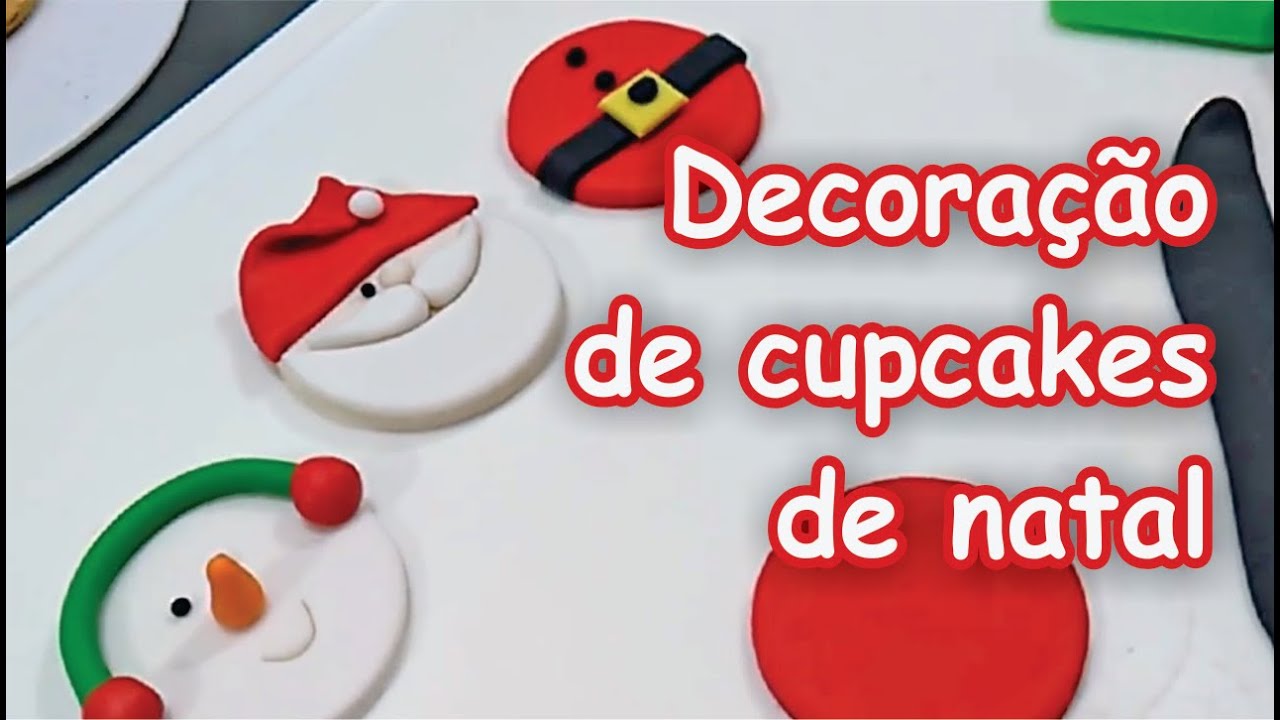 Decoração de cupcakes de natal