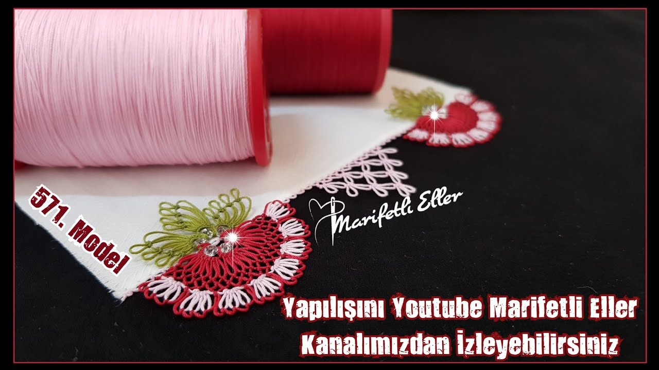 En Güzel İğne Oyası Modellerinden Birinin Anlatımlı Yapılışı | 571. Model