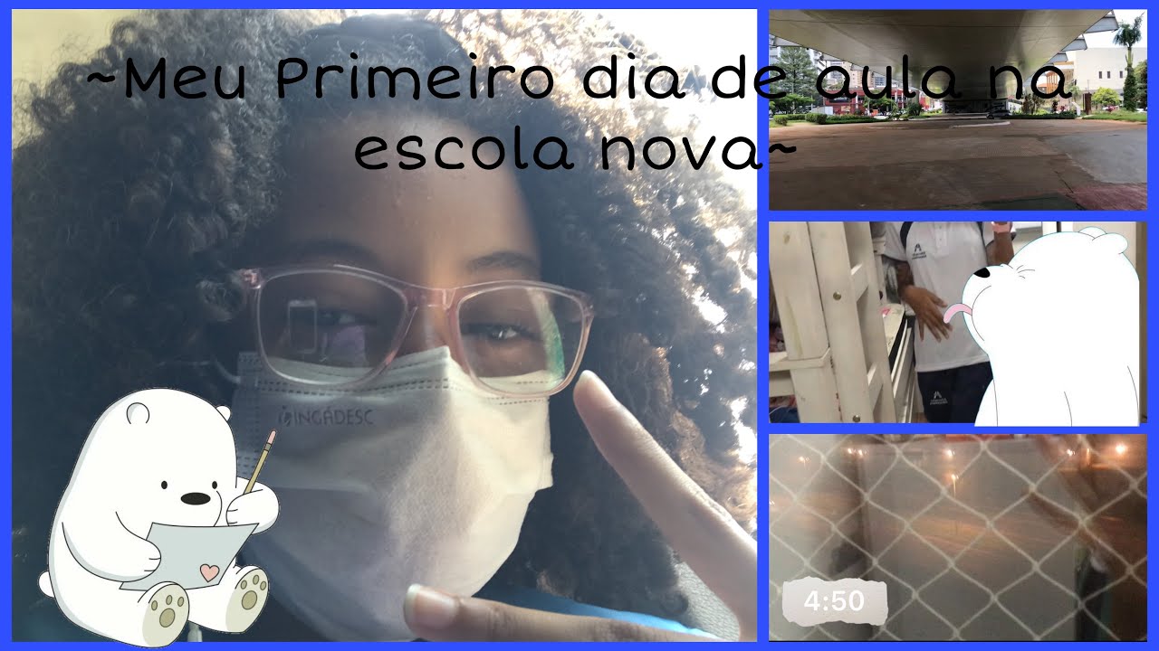 Meu Primeiro dia de Aula na Escola Nova!! - YouTube