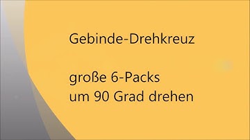 Gebinde Drehkreuz GDA 90 - dreht kleine und große 6-Packs