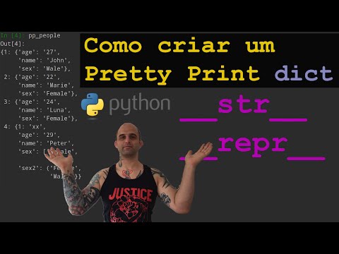 [Pretty Print Dict em Python] - subclasse com __str__ e __repr__