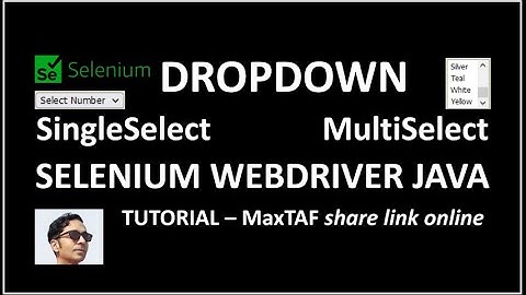 Selenium WebDriver | How to Handle DropDown in Selenium Webdriver | Selenium Dropdown with Java