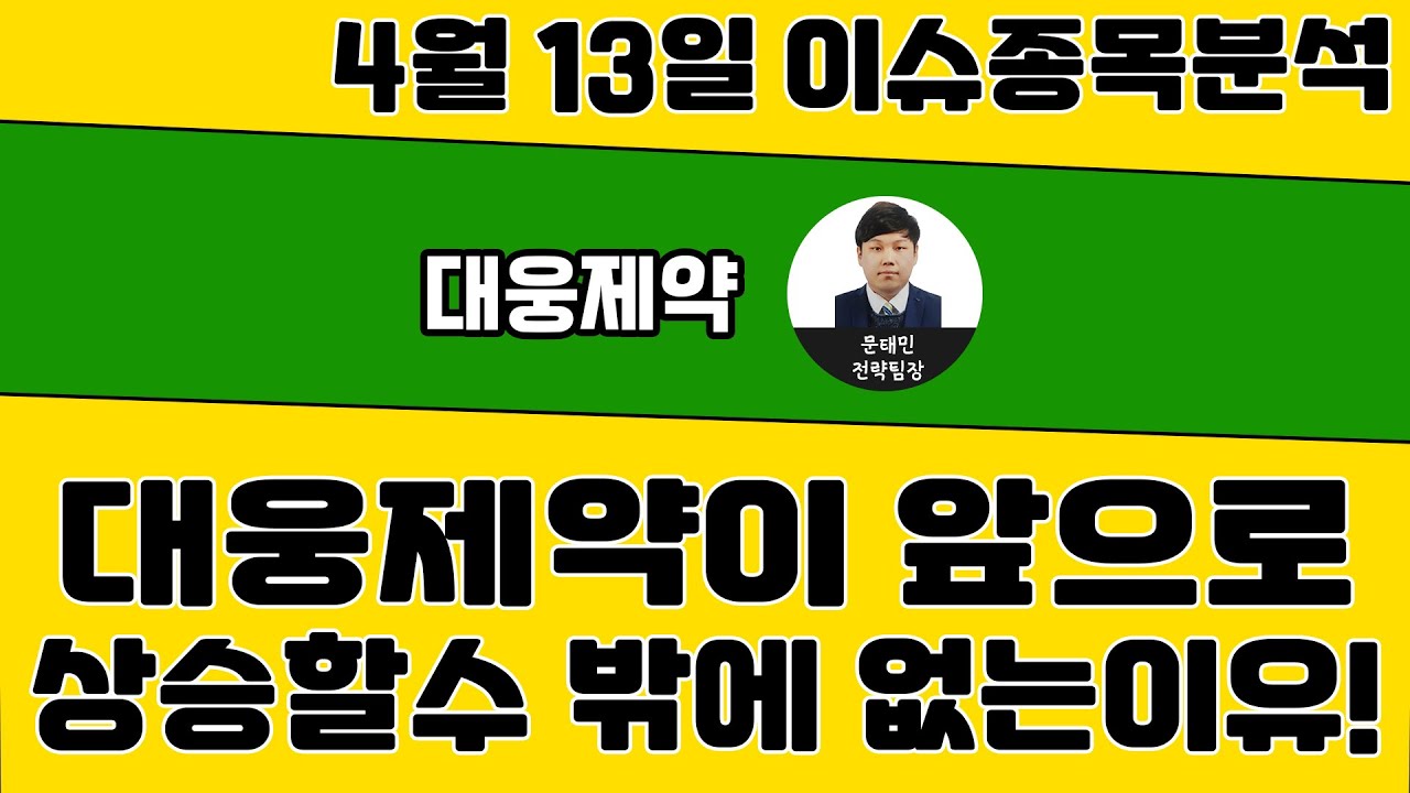 대웅제약(069620) - 대웅제약이 앞으로 상승할수 밖에 없는이유