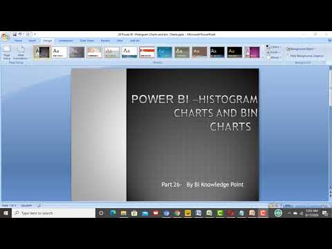 26 Power BI -Histogram Charts and bin  Charts by #BIKnowledge Point,