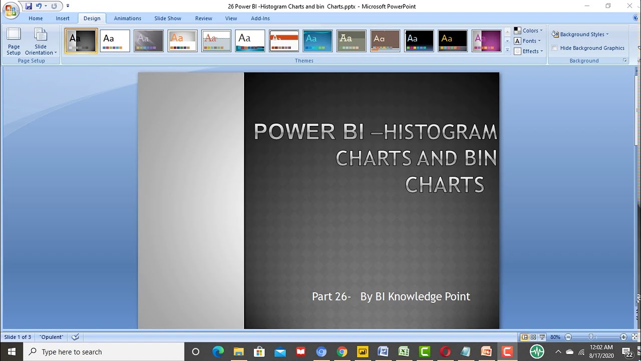 26 Power BI -Histogram Charts and bin  Charts by 