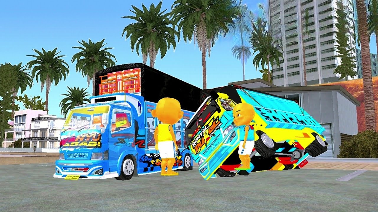 Parah‼️ Truk Oleng Upin di Timpa Truk Oleng Ipin 🤣🤣 ELTIVISION