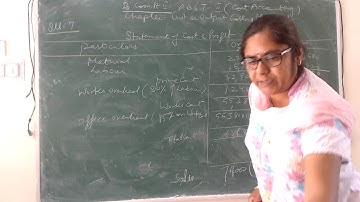 Unit or Output Costing Method - 2 (Cost Accounting) B.Com.-II, P-II By Dr. Priti Gupta (ABST)