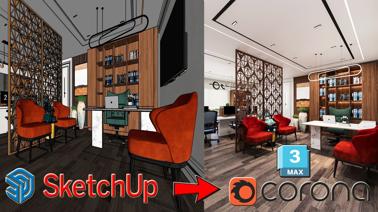 Complete interior Render Tutorial_Sketch up to 3ds max corona render ...
