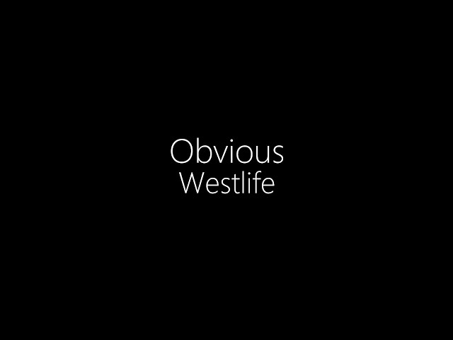 Westlife || Obvious (Lyrics) class=