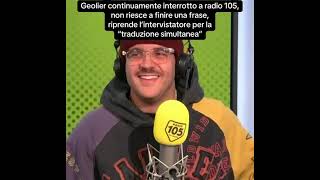Geolier Se La Prende Con Lintervistatore Intervista A Radio 105