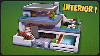 Cara Membuat Interior Rumah Modern Simple 3 Lantai ! || Minecraft Modern Pt.56