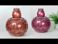 Paper flower vase Look Like Ceramic flower vase || Cement flower vase making