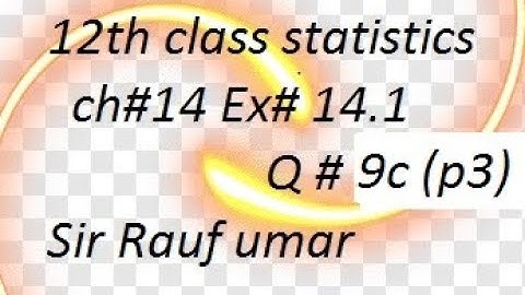q9c(3) ex14.2 Ch#14 ics statistics part2 /12th class statistics/punjab text book board/time series
