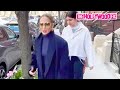 Jennifer lopez asks paparazzi to not follow her after giving them photos while out  about in ny
