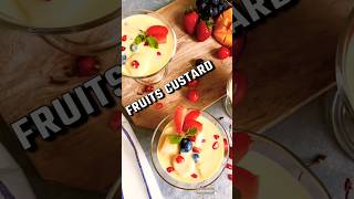 Fruits custard custardrecipe homemade fruit shortsvideo ytshorts shortsindia ytindiashorts