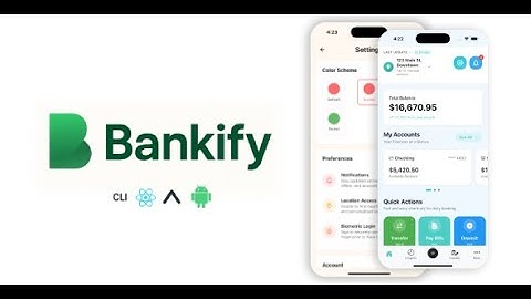 Bankify – Banking, Crypto & Expense App Template | React Native UI Kit (Expo + CLI)