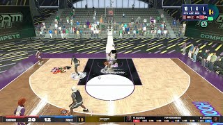 First triple alley oop 2k24