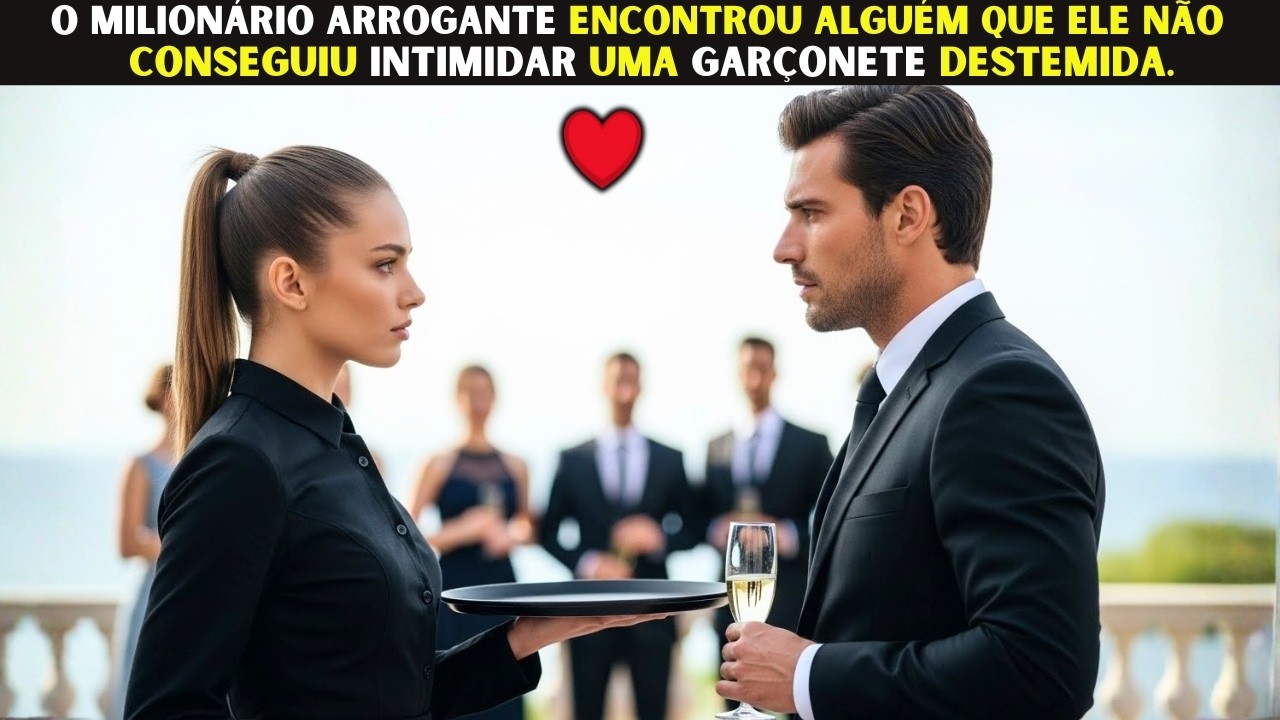 O milionário arrogante encontrou alguém que ele não conseguiu intimidar uma garçonete destemida.