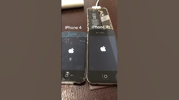 iPhone 4 on iOS 7 vs iPhone 4s on iOS 6 boot up test #shorts #iphone4 #iphone4s #ios7 #ios6