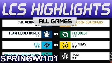 LCS Highlights Week1 Day1 LCS Spring 2023 All Games By Onivia