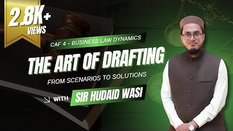 CAF 4 - Business Law Dynamics | Drafting Master Class | From Scenarios to Solutions