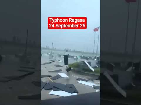 Angin Topan Ragasa T10 Angin Kencang Banget 24 September 2025 Hongkong Typhoon Ragasa Shorts